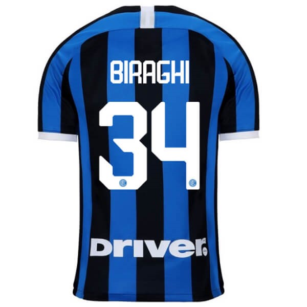 Camiseta Inter Milan NO.34 Biraghi 1ª 2019-2020 Azul
